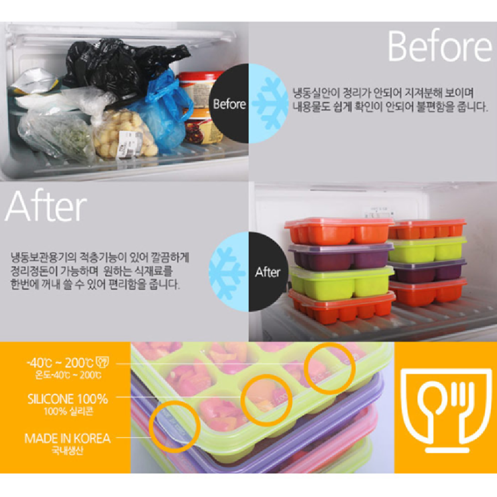 Silicon Cold Storage Container