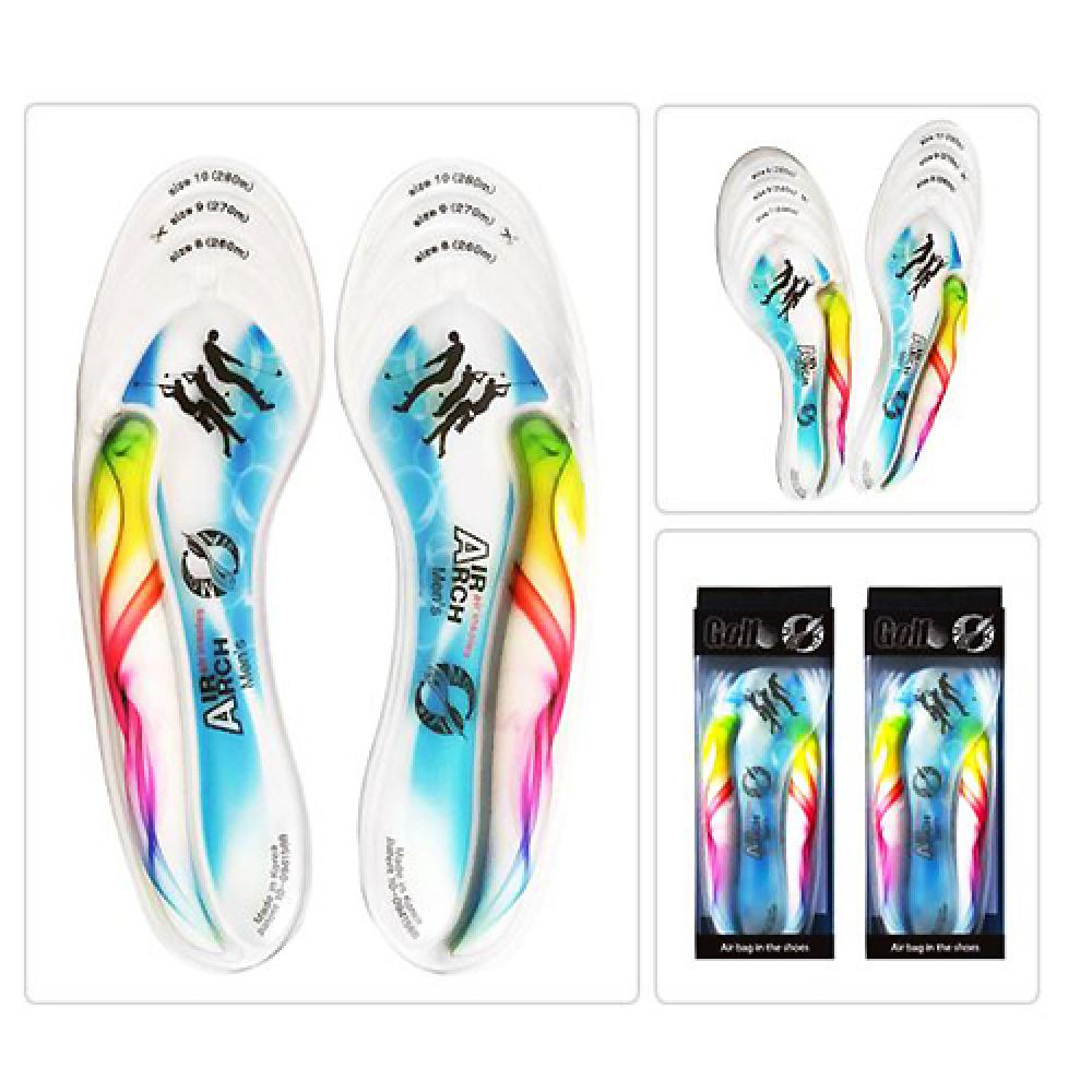 Air Arch Golf Rainbow Shoes Insoles Men Women Orthotic Support Flat Feet Inserts