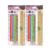 Zebra Color Pencil 10 pcs x 2 Sets With Paper Tube Case