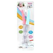 Dirt BYE Cleaning Tool - Transparent Pink and Sky Blue