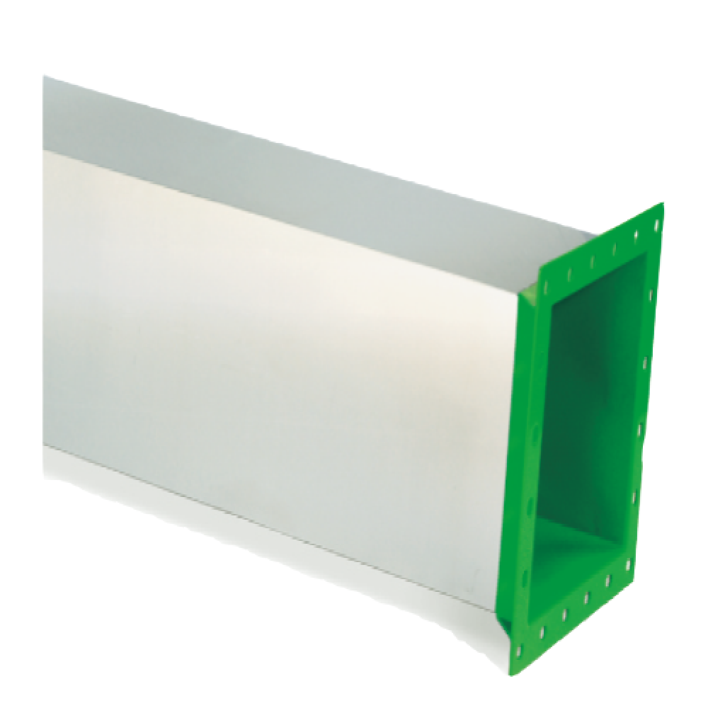 [Semi-con Duct] CPT/ETFE Chemical, Heat, Fire Resistant Coated Duct Pipe & Fittings, Lining FM Appro