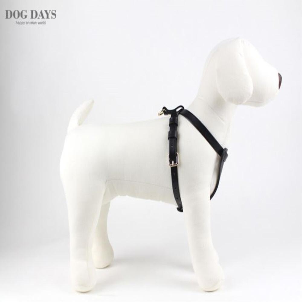 Premium leather harness T type (Black)