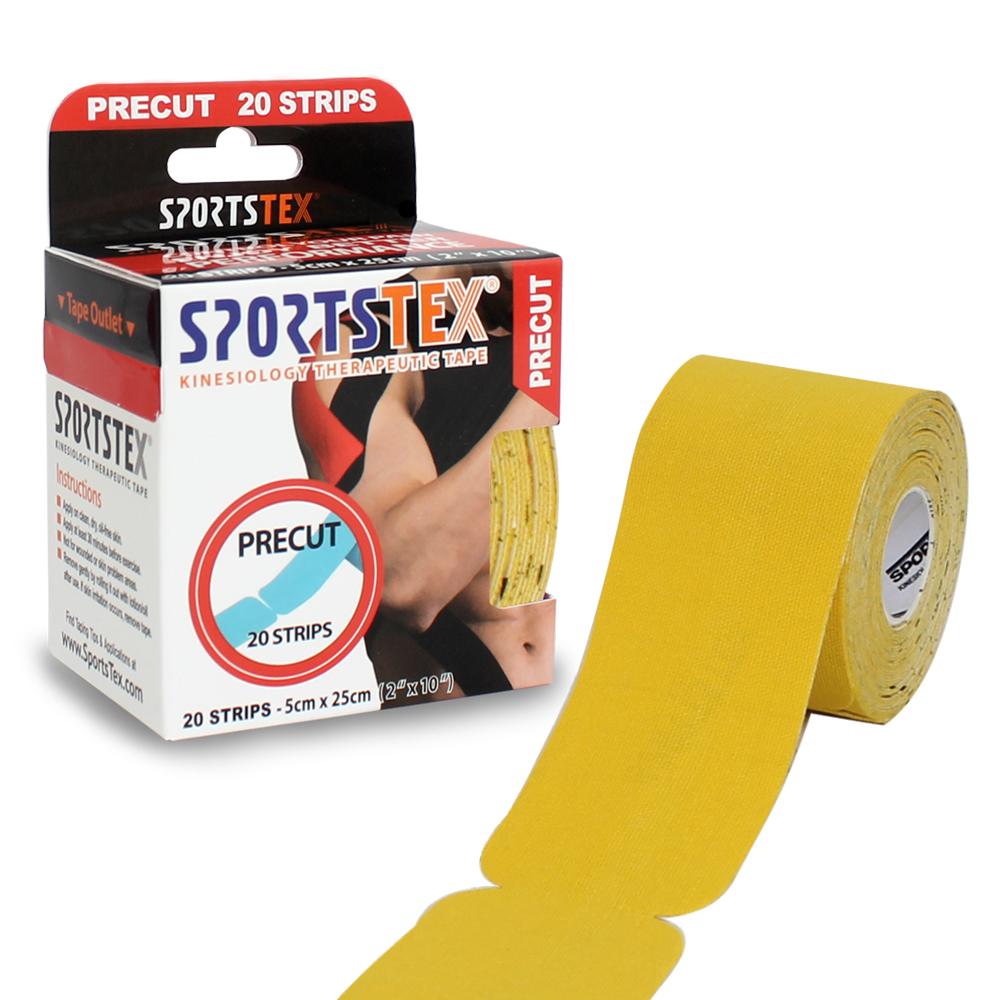 SPORTSTEX KINESIOLOGY TAPE PRECUT SINGLE ROLL 2ea Pain Relief Elastic Muscle KT