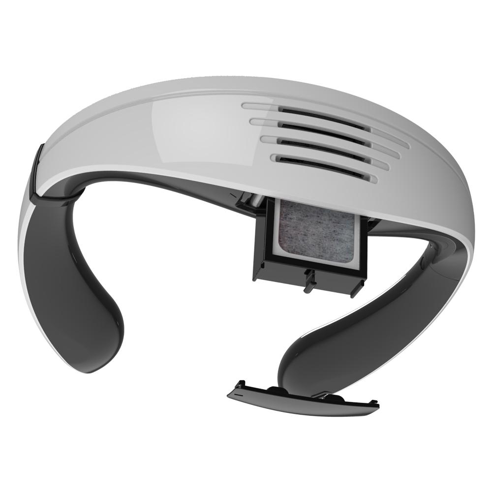 EOS Convenient Wearable Type Portable Air Purifier ( White & Orange )