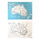 full image Dream Sky Nation-Map Decorative Coloring Painting DIY Paper Continent Map - Australia