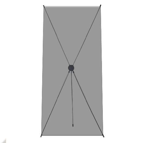 ONE-Banner 24" x 71" Simple X Banner Stand Display for Indoor Exhibition, Show, Store