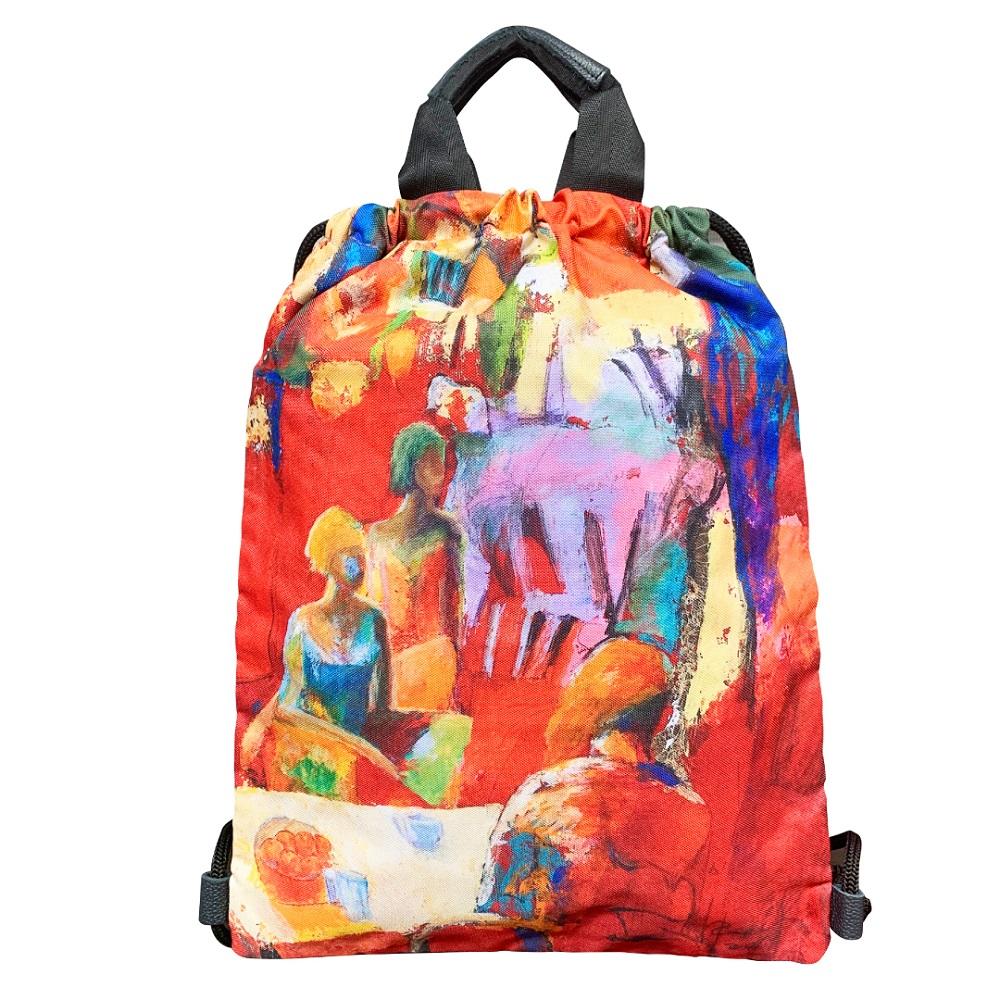 Art-WISH Backpack by Wishbyha.k Collaboration with Korean Artists Waterproof 33.5 x 43cm / 13.1 x 16
