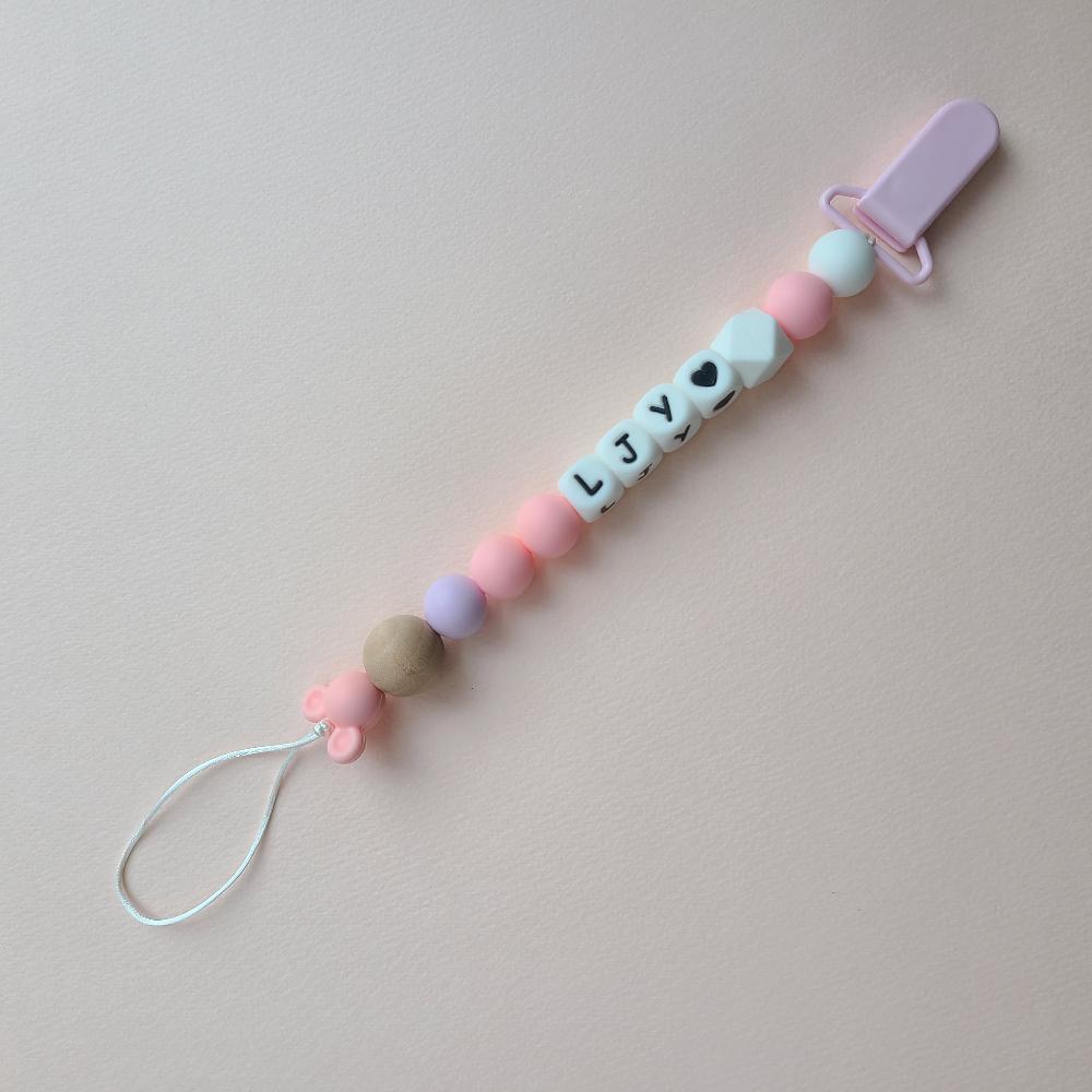 Korean Pacifier Clip Brand, SILICONE PACIFIER CLIP