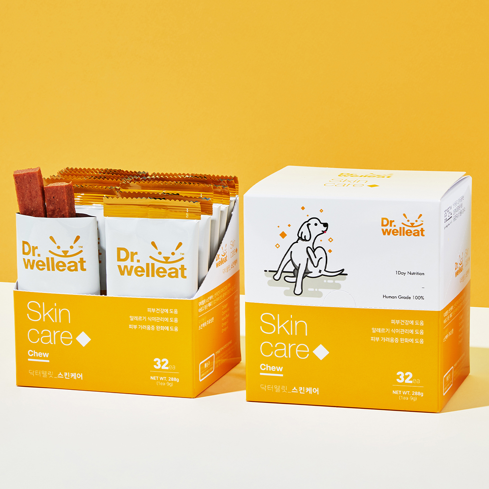 Nutritional snacks for dog skin care