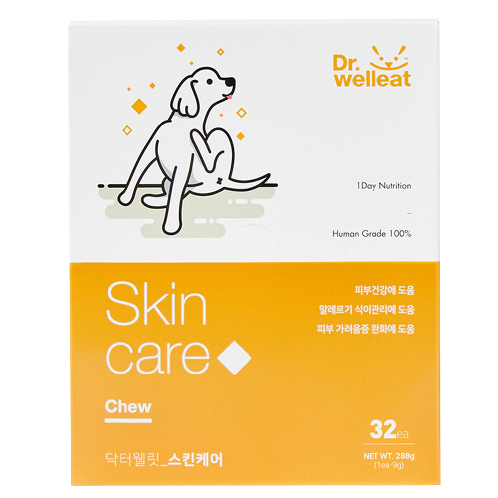 Nutritional snacks for dog skin care