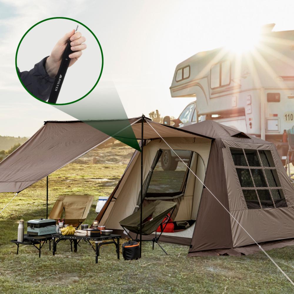 Aluminum adjustable slide tent tarp pole (2,800mm)