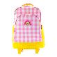 detail image2 oddbi Happy Check LED Trolley Bag-pink