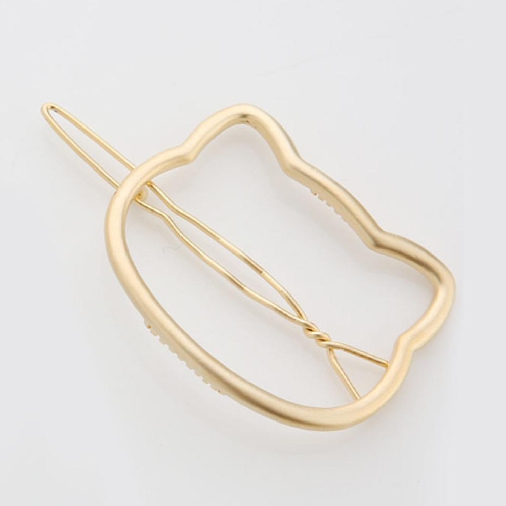Jinccecil Cat hairpin - Matte Gold