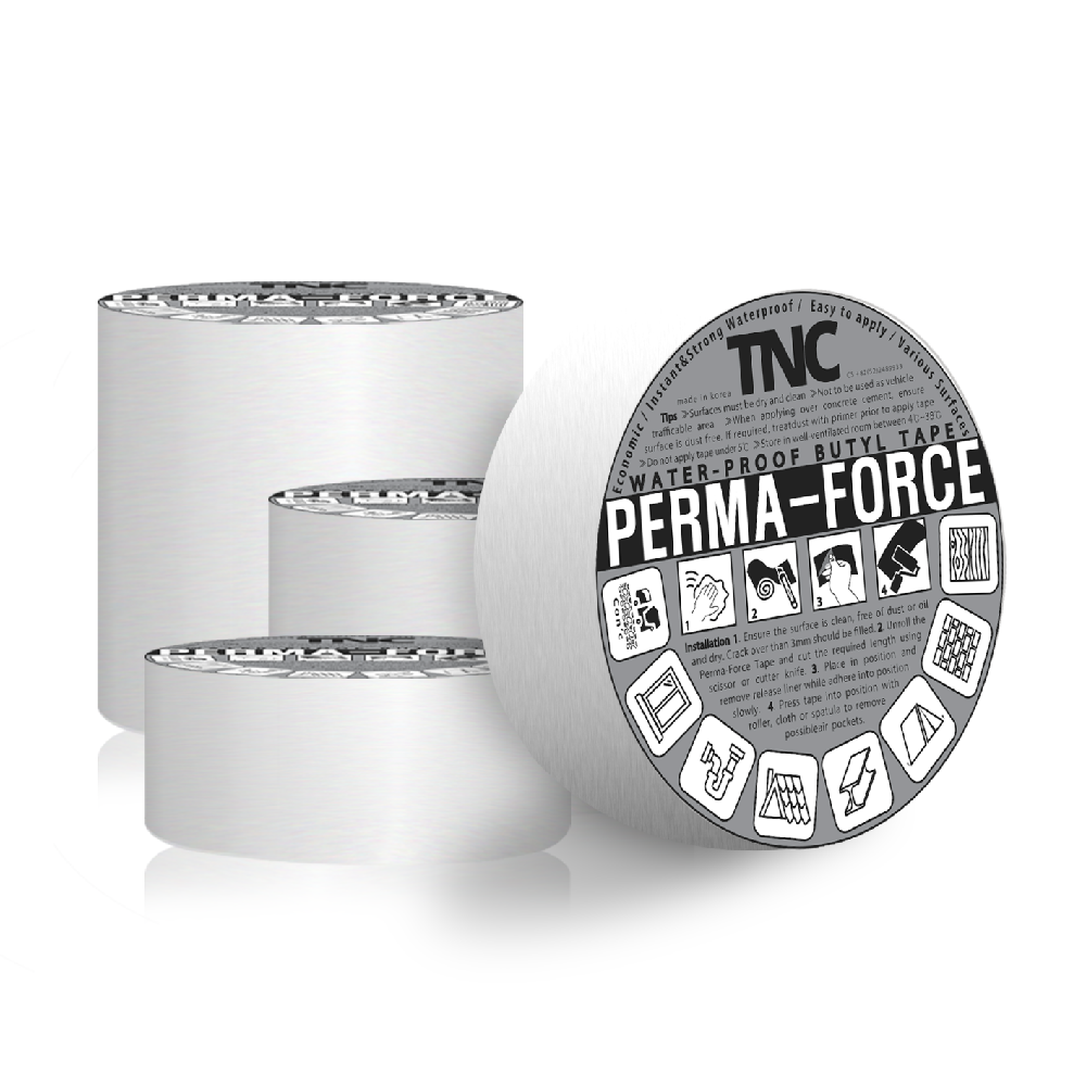 Butyl waterproof tape 5 cm  - silver