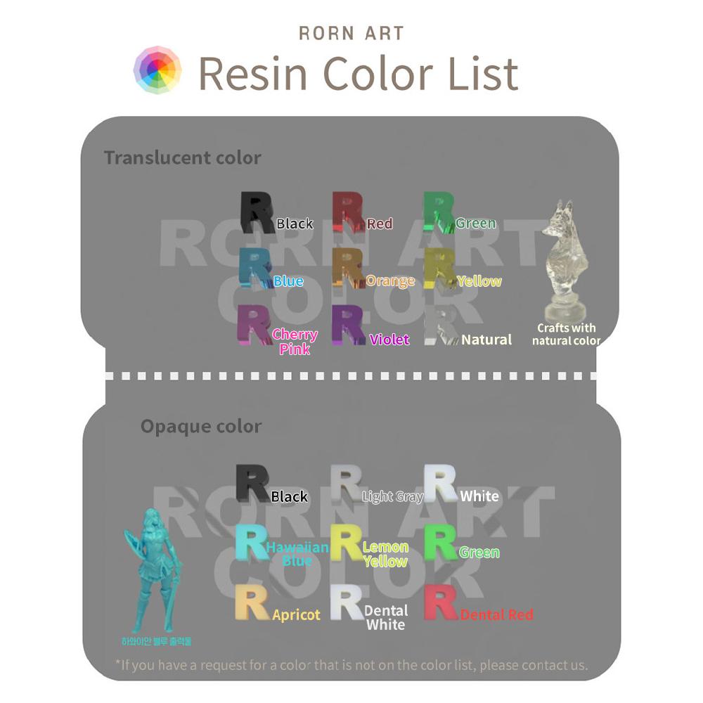 Non-toxic Rorn Art Professional No Odor UV Resin for 3D Printer Natural color