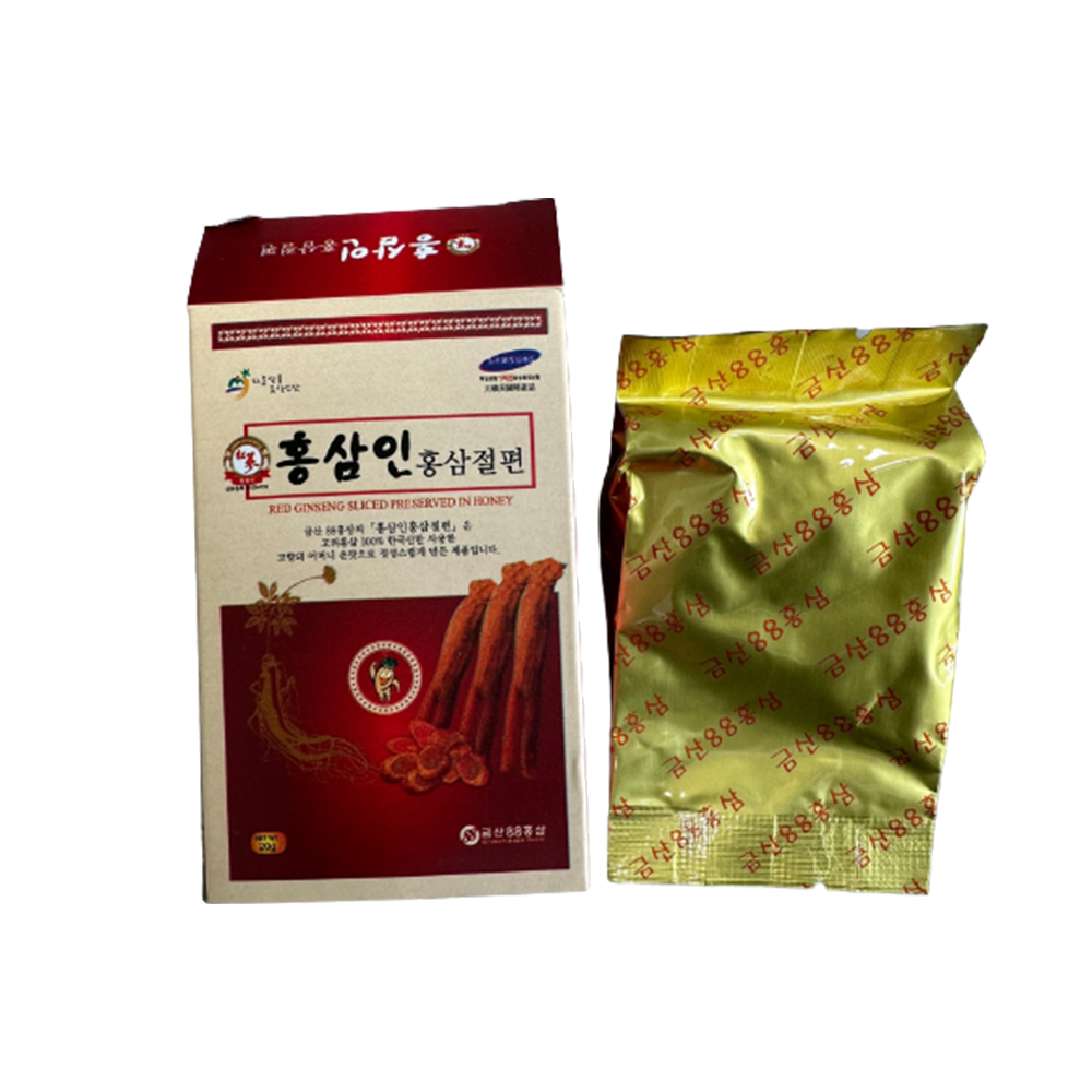 KOREAN RED GINSENG SLICED PRESERVED IN HONEY