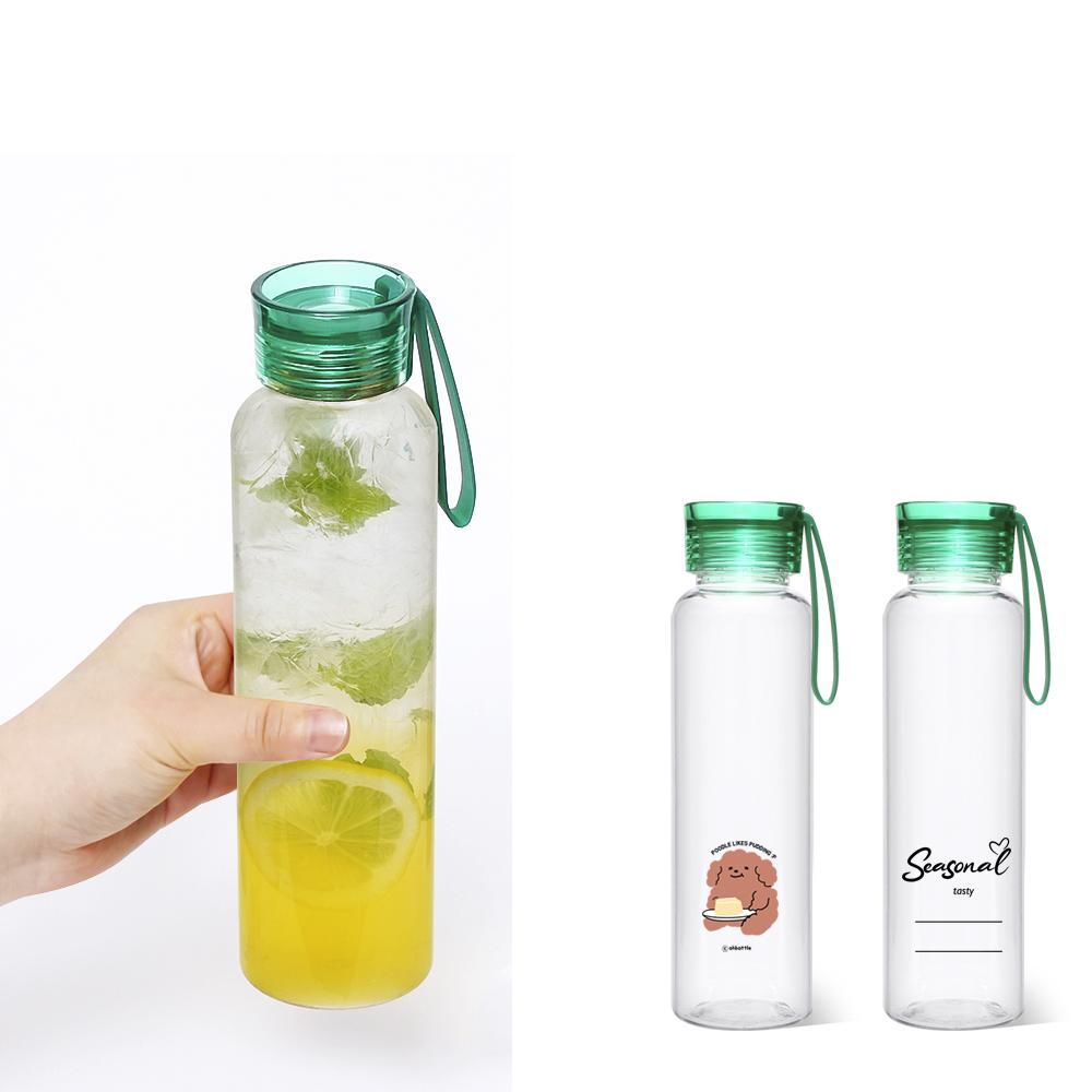 New Bio Ecozen Plastic Water Bottle with handle lid OEM made in Korea - 600ml