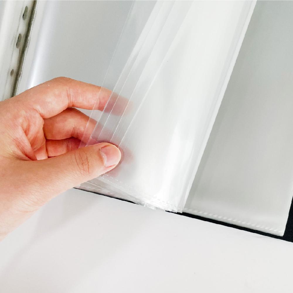 ORANGEOFFICE Sheet Protectors 8.5 x 11.6 inch Clear Page Protectors for 3