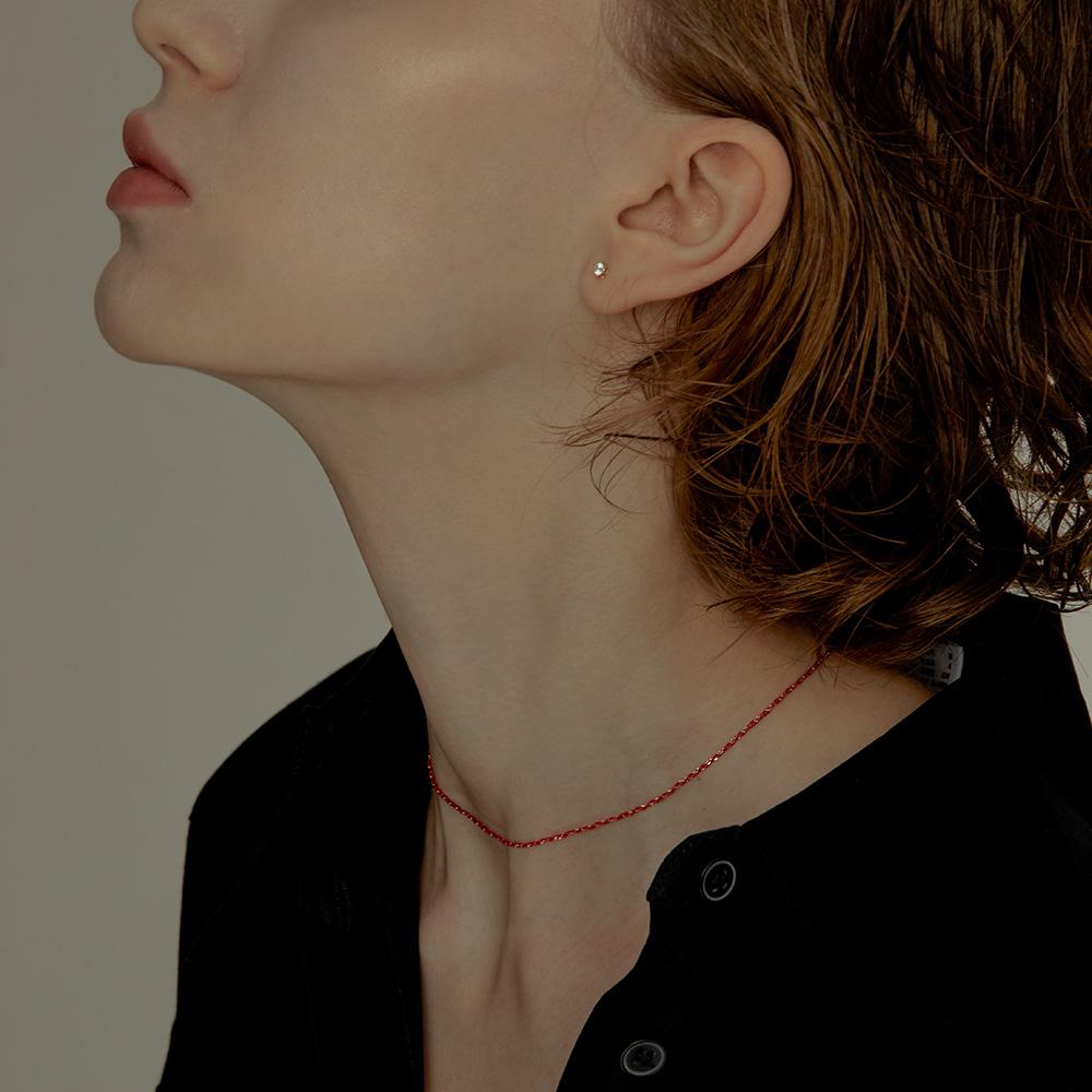 Silky Gold Chain Choker Necklace