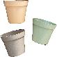 full image Freefactory Flower Plant Pot with Drainage Holes and Saucer Tray(Extra Large/Brown)