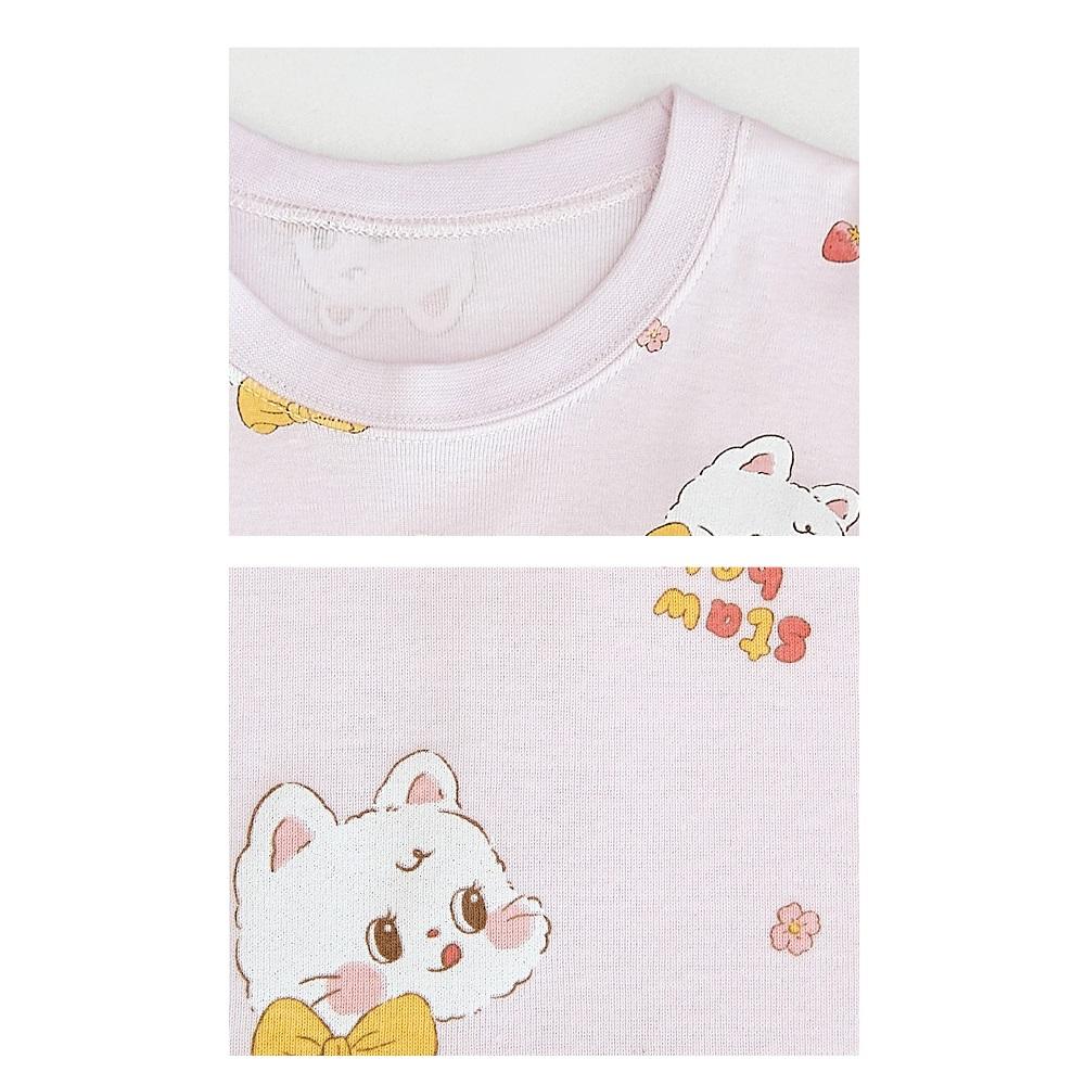 kids wear 30S 3/4 length modal <Strawberry Cake>