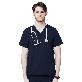 full image Men's-3-Pocket-Scrub-Top-Navy