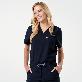 detail image1 Women's-Single-Pocket-Scrub-Top-Eco-Navy